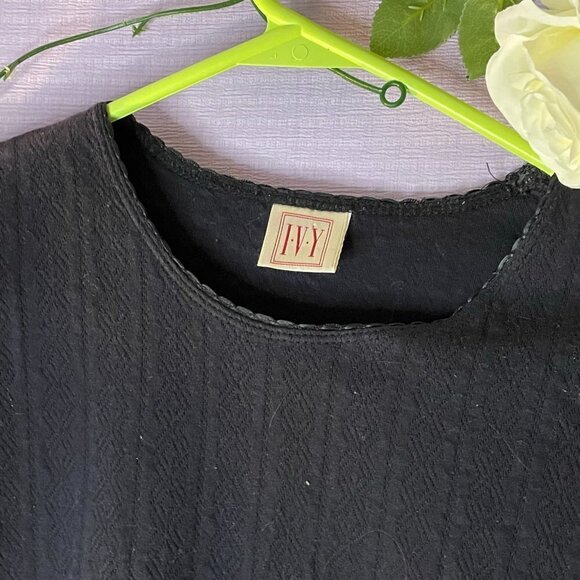 DAILY 3 For $25 NWOT I.V.Y SIZE SMALL DARK BLUE LONG SLEEVE TEE 100% COTTON - Picture 12 of 14